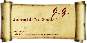 Jeremiás Godó névjegykártya